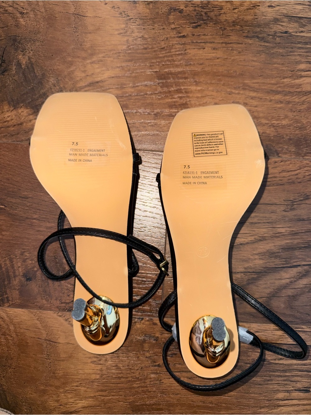 Fashion Nova Carina Wrap Up Heels-Black - Picture 3 of 4
